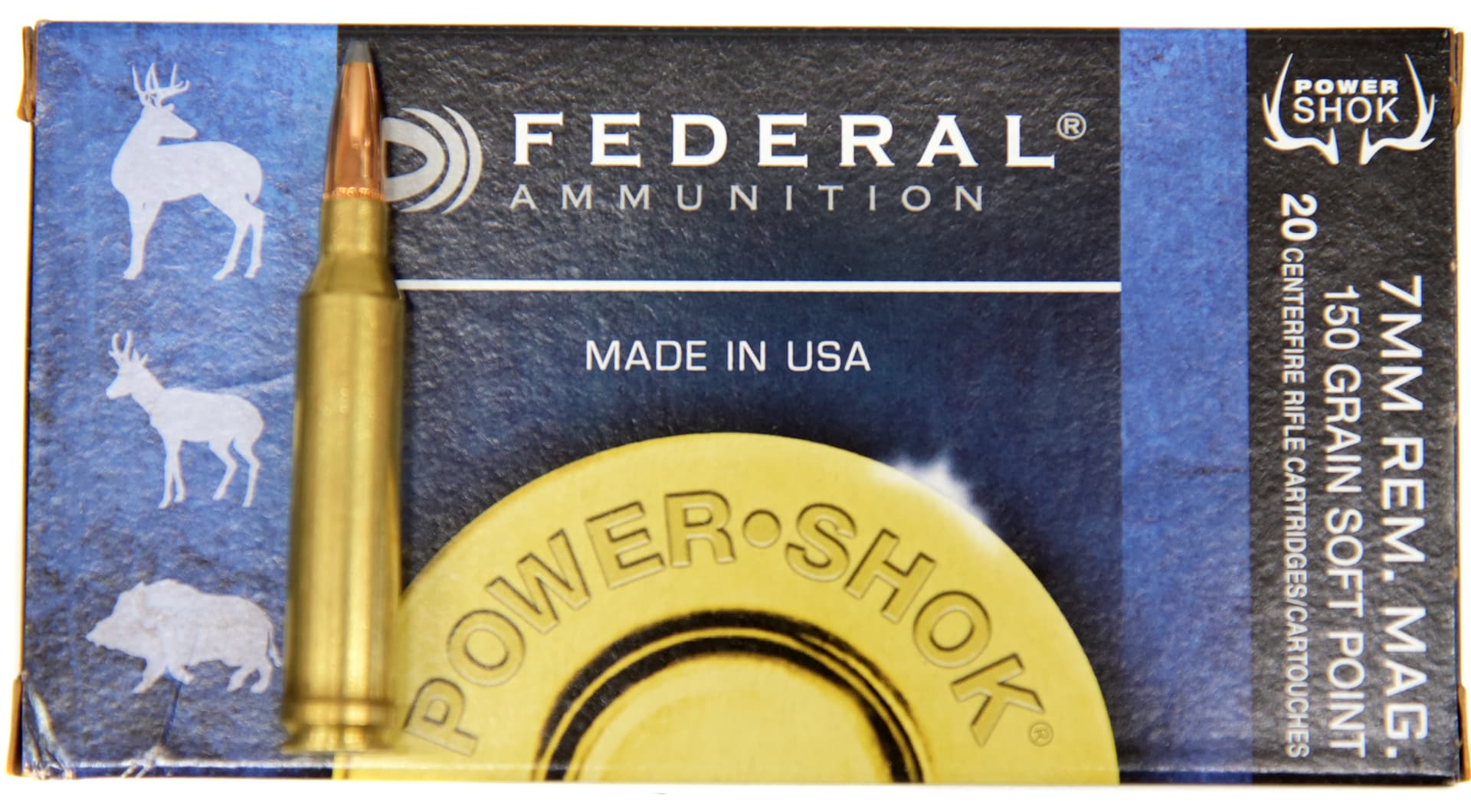 ライフル実包 FEDERAL フェデラル 7mmRemMag 150SP 7RA 20発入り