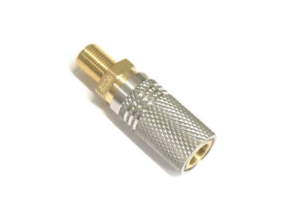 Daystate / Brocock デイステート・ブロコック用 1/8"BSP クイックカプラ フィリングコネクタ ワンタッチ式 変換アダプタ ロング