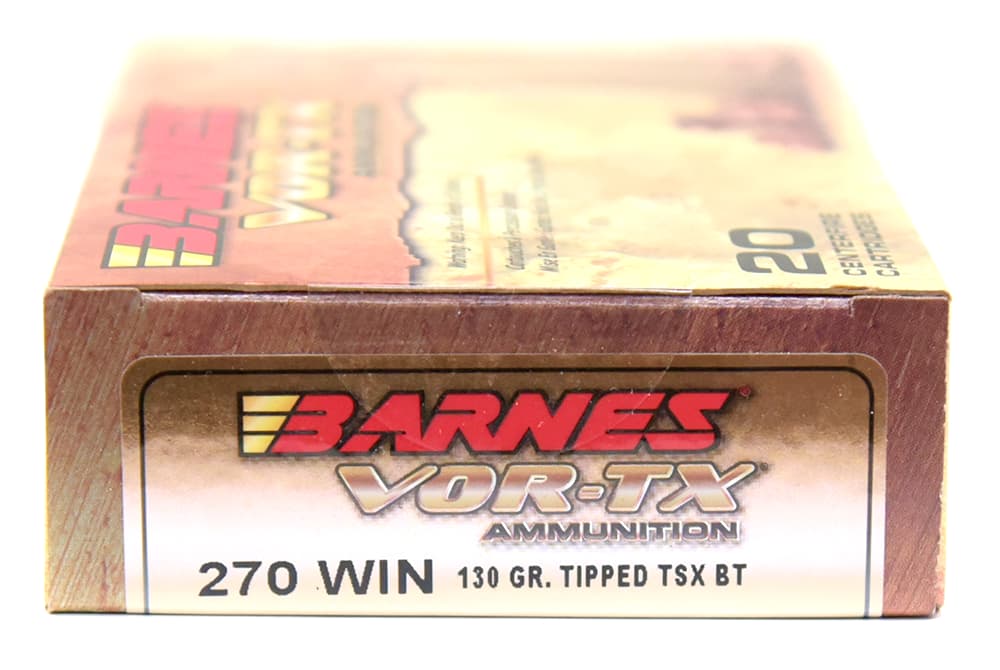 ライフル実包(銅) BARNES バーンズ 270win 130 TTSX 20発入り BB270W1