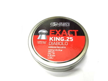 空気銃弾 DIABOLO Exact King 25 6.35mm 25.39GR 350発入